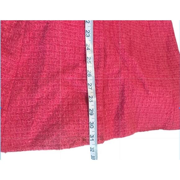 Vintage 1960s Pink Double Breasted Wool Woven Coat Women's XS/S Notch Collar - Picture 12 of 13